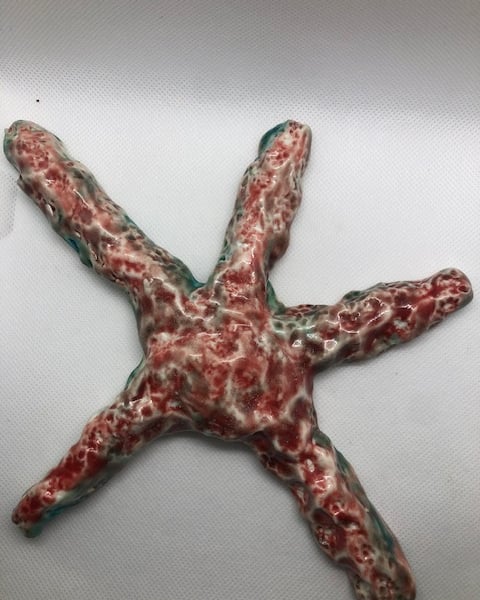 Porcelain Starfish with Hanging 