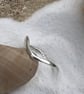 Silver Wave Ring, wave ring, silver freeform ring, stack ring, handcrafted ring, - Image 5
