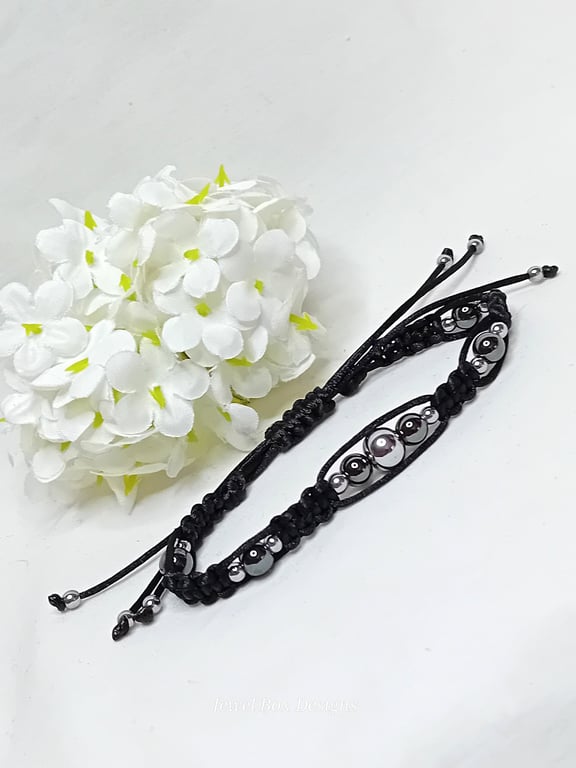 Monochrome Hematite Bracelet