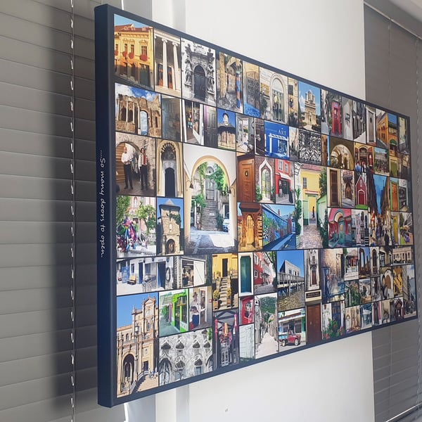 Family Photo Collage Canvas Print - Bespoke - Gift Home Decor Family Album