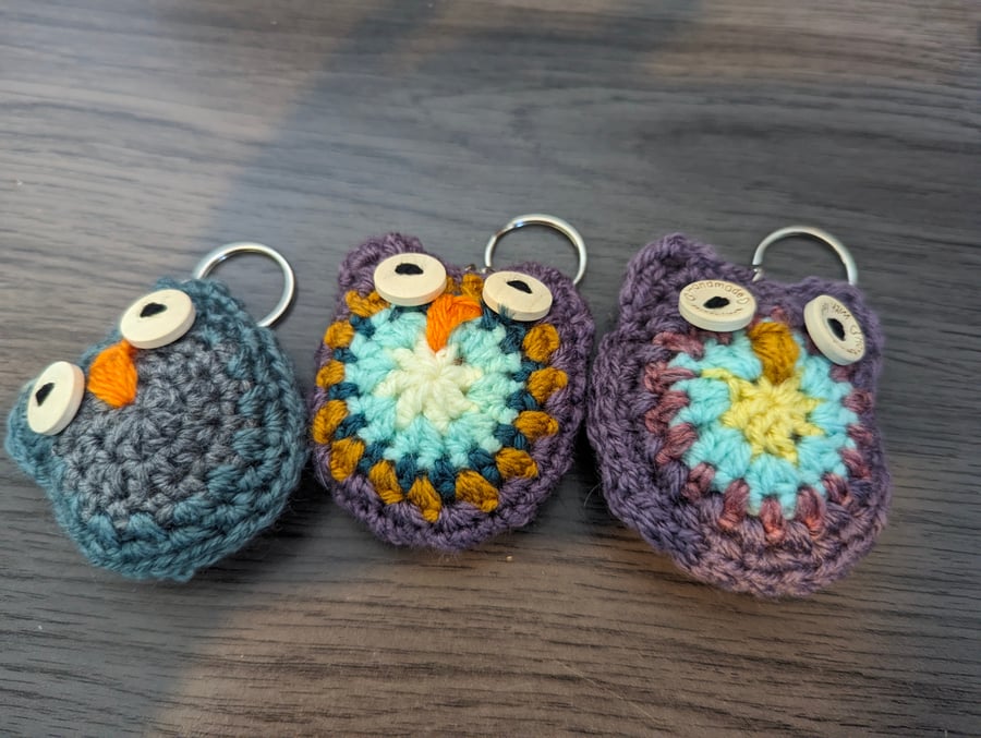 Owl keyring - Folksy