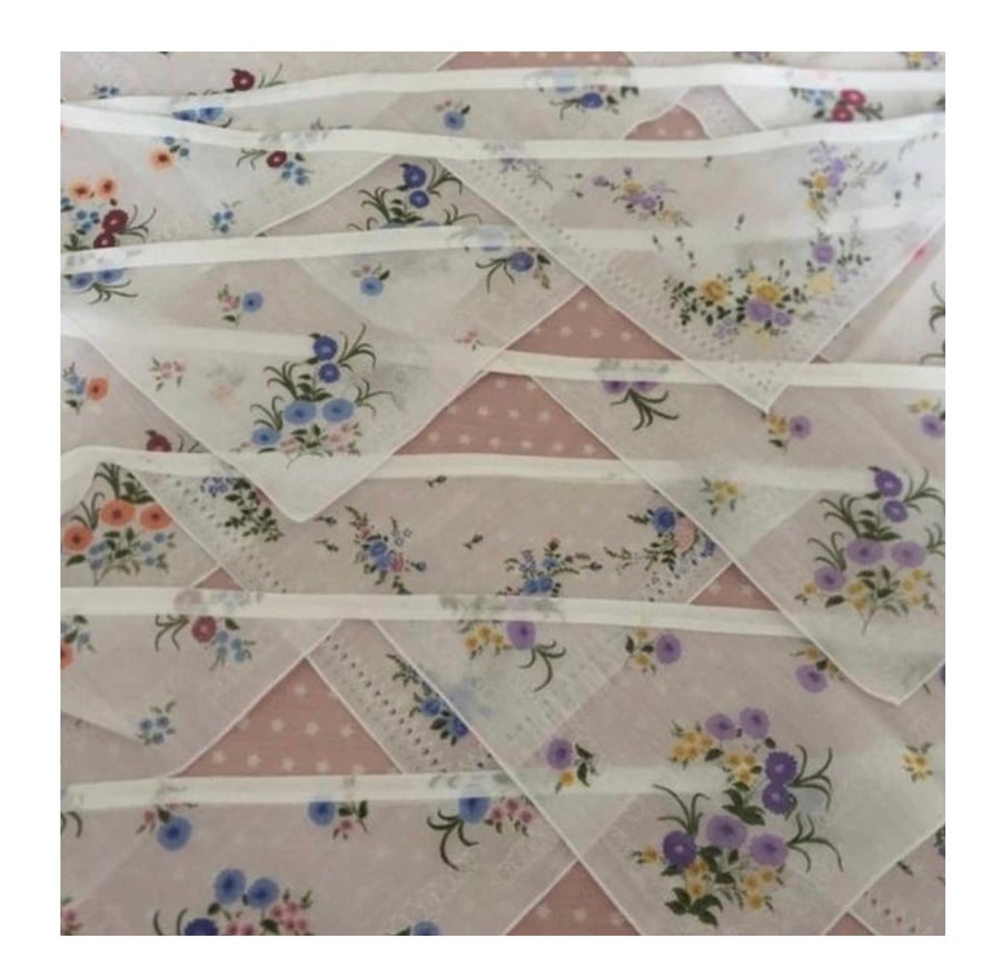 20 ft Hanky Bunting, Wedding, 