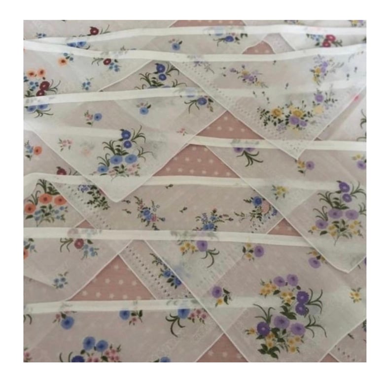 20 ft Hanky Bunting, Wedding, 