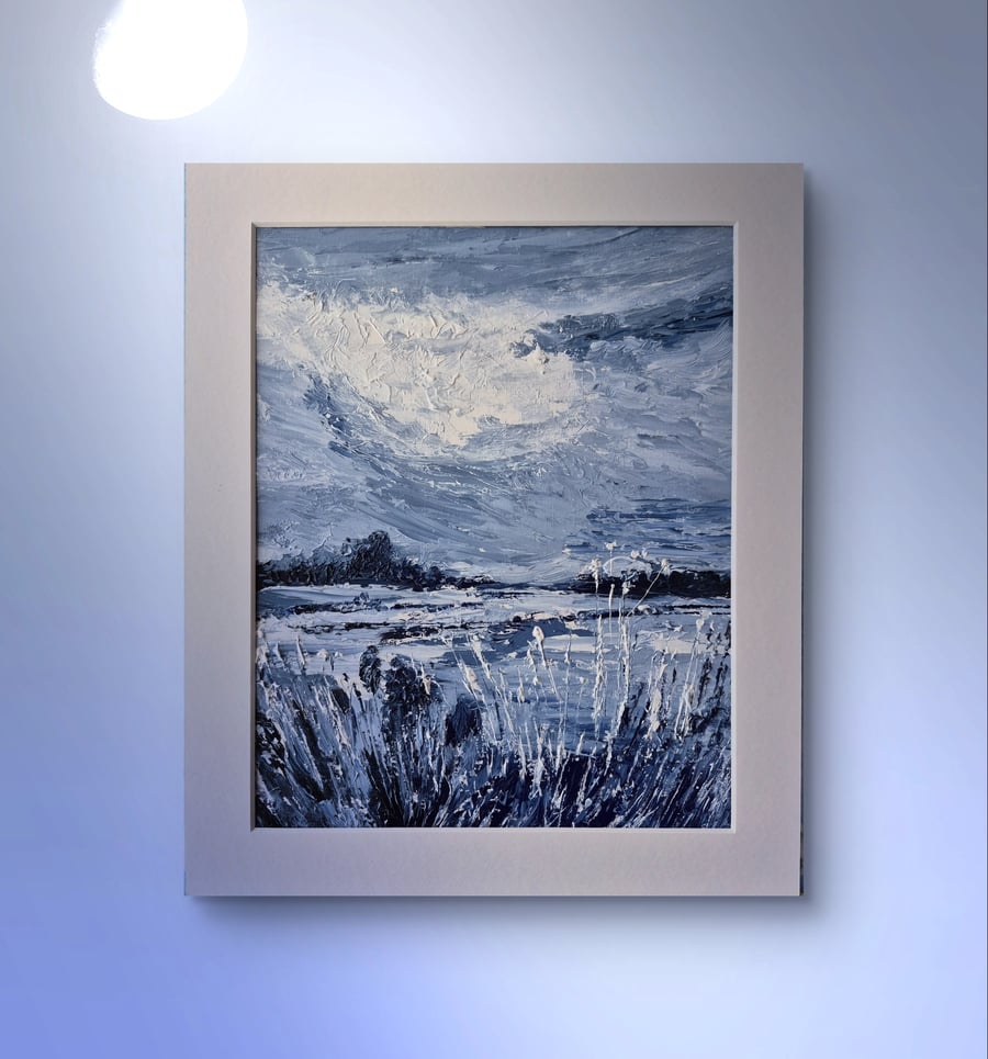 "Time to stay in"  is an original oil painting