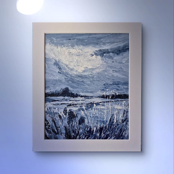 "Time to stay in"  is an original oil painting