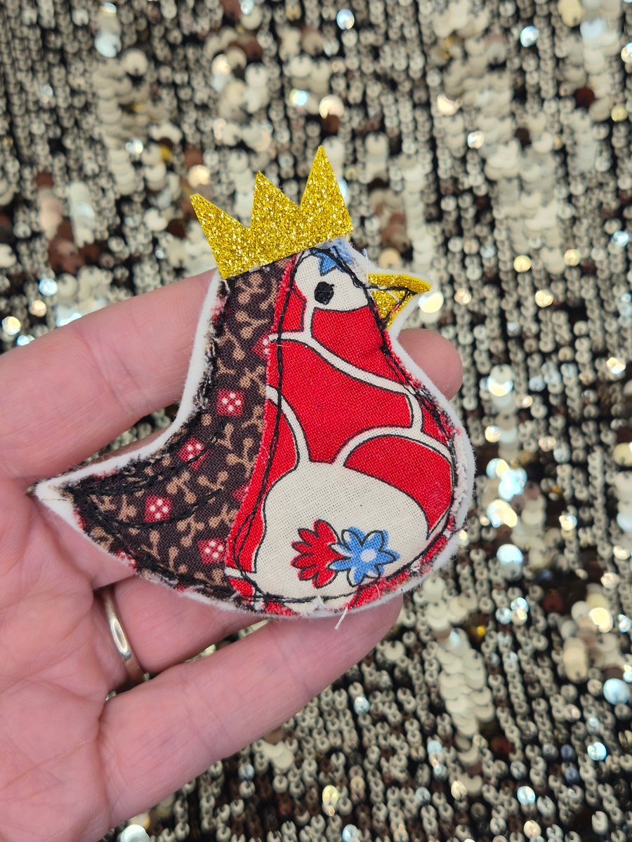 Christmas Robin Badge
