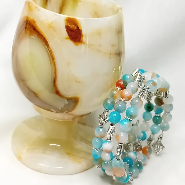 Persian Jade Memory Bracelet