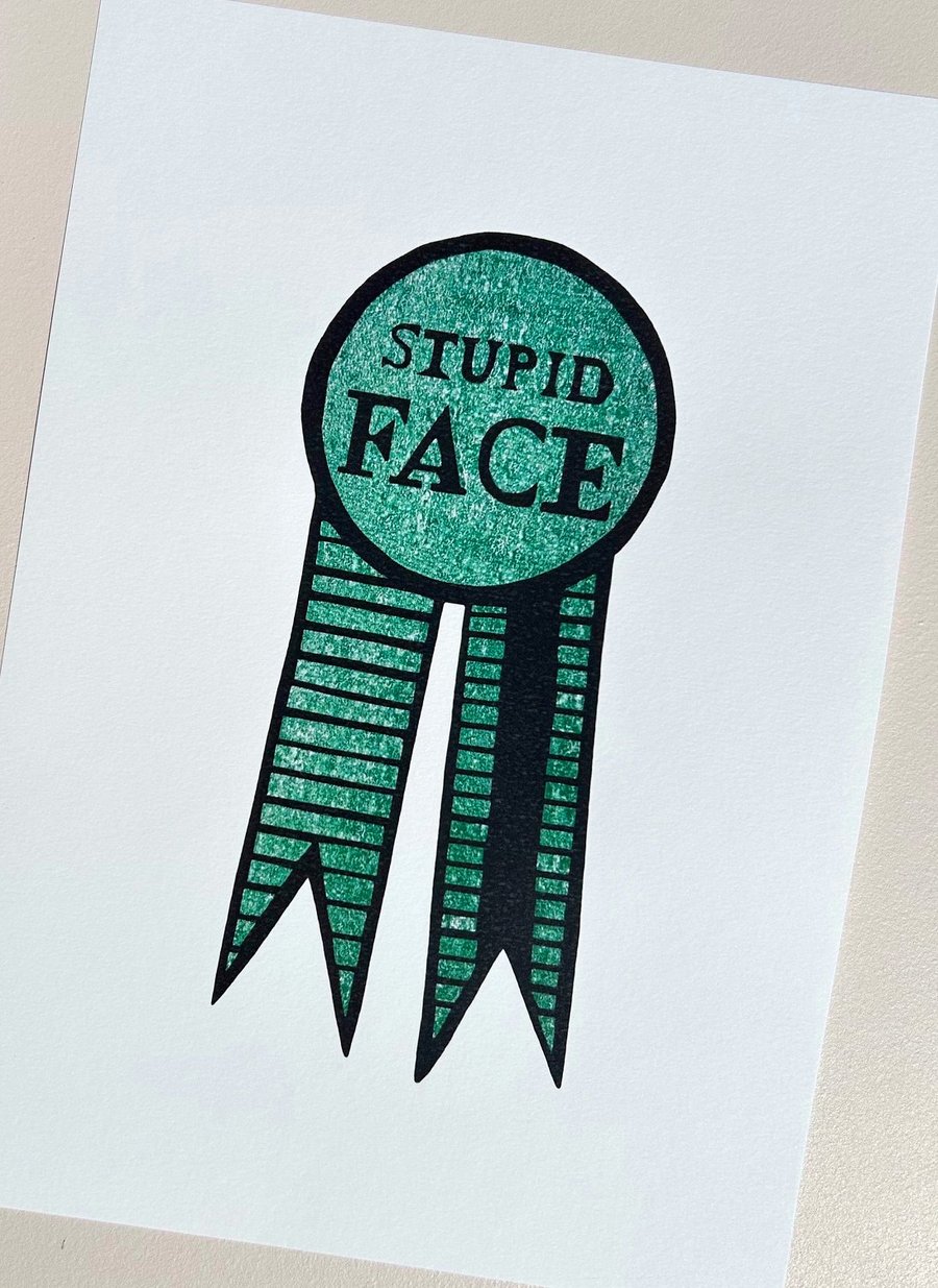 Rosette Print - Green Rosette Print  - Fun Print