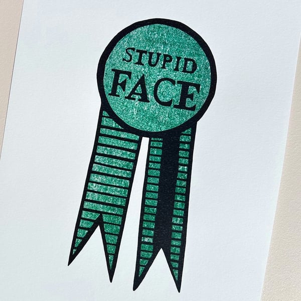 Rosette Print - Green Rosette Print  - Fun Print