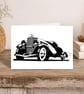 Classic Car Greeting Card: Detailed Pen and Ink Artwork for a Car Lover (413) - Image 4