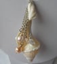 Shell, Pearl and Crystal Pendant - Image 1