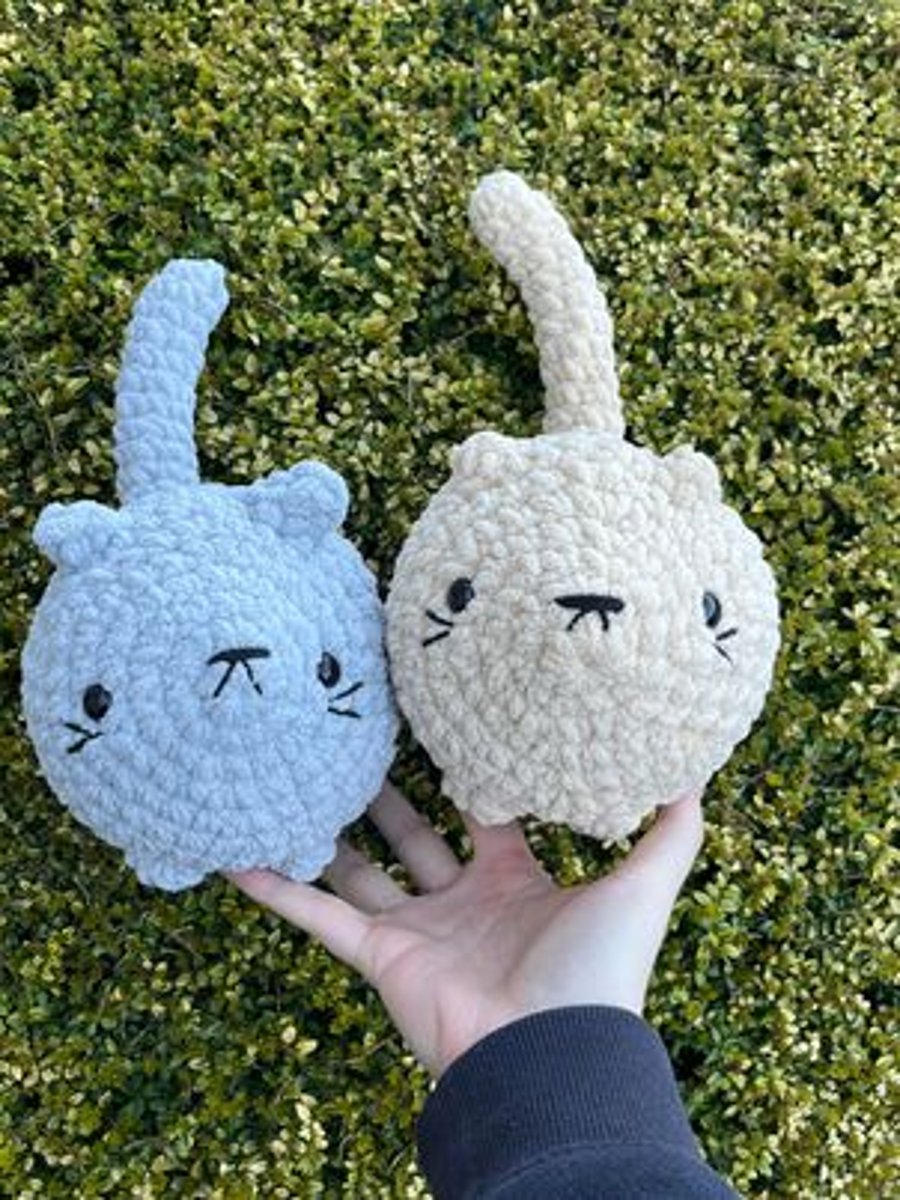 Chunky Cat Loaf Crochet Soft Toy Plushie Gift