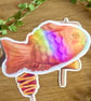 Korean Street Food Holographic Vinyl Sticker Set - Hot Dog Sotteok Bungeoppang - Image 4