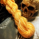 Gift of Gold hand spun yarn – wool and silk blend - 260 yards
