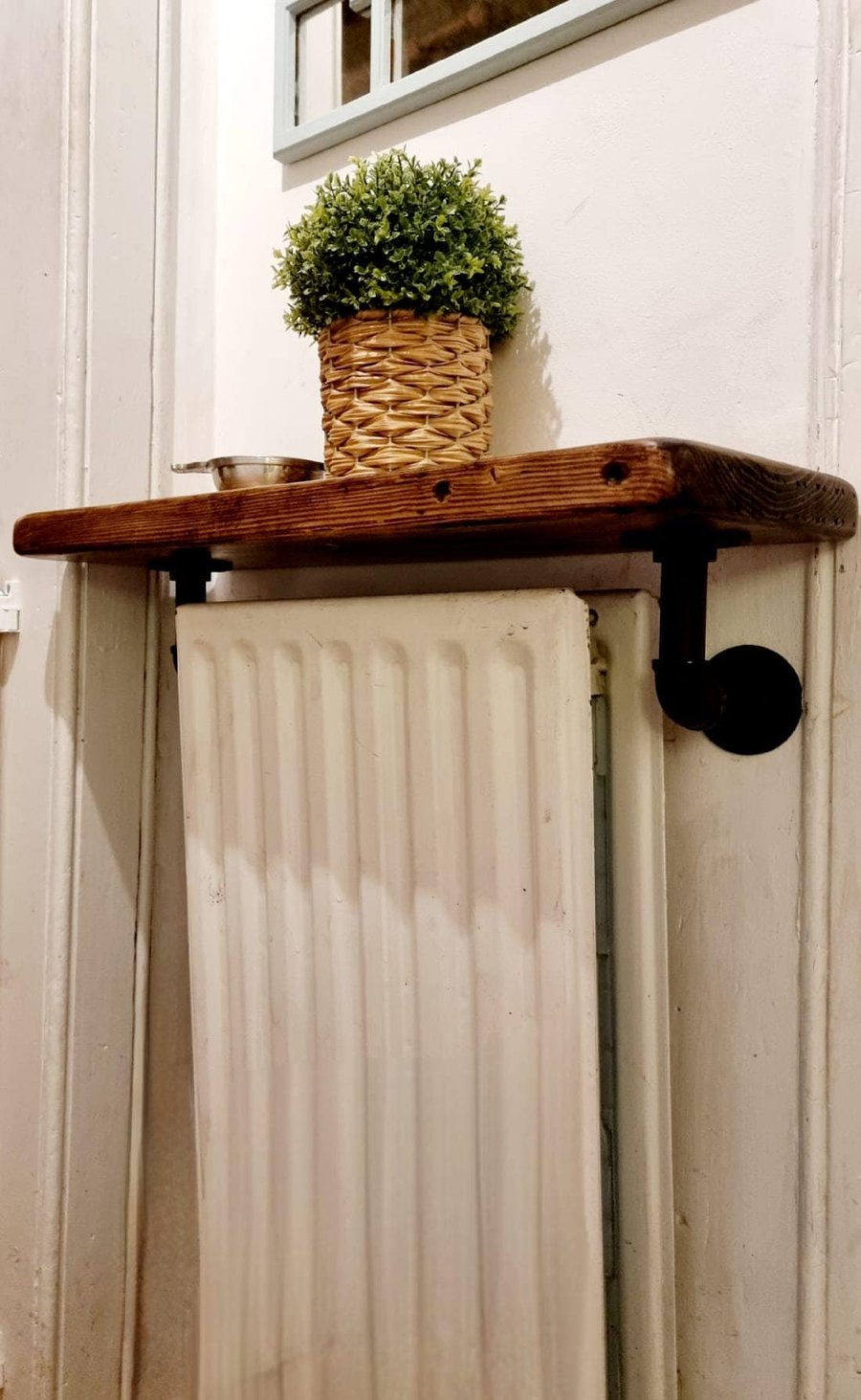Handmade Rustic Wooden Radiator Shelf Solid Wo Folksy