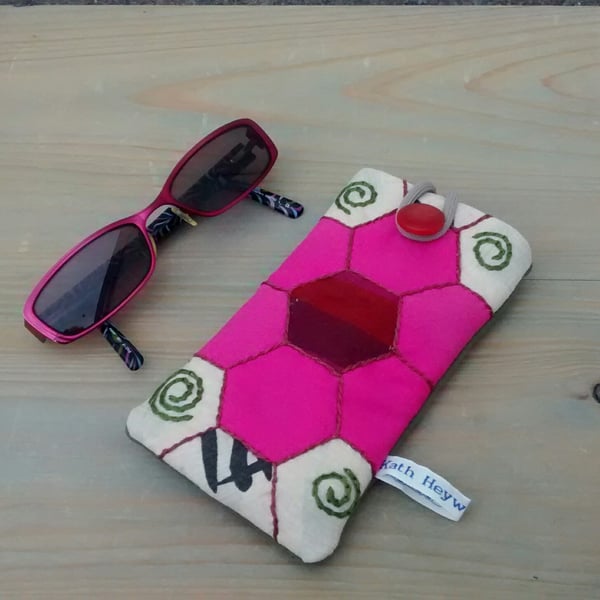 Glasses Case, Spectacles Case, Hand Sewn Patchwork Design