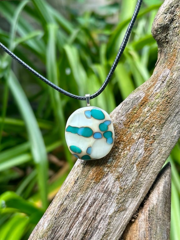 Handmade Reactive Glass Pendant