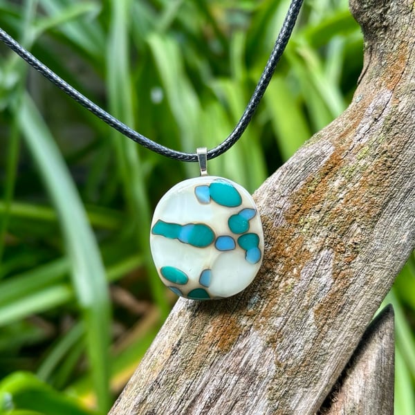 Handmade Reactive Glass Pendant