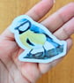 Blue Tit Bird Vinyl Sticker Original Artwork waterproof single stickers - Image 3