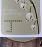 May Birth Flower Card, Lily of the Valley, Birthday Card, Floral Greeting Cards, - Image 3