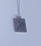 Sterling silver Border Terrier necklace