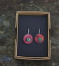 Red Copper Circles with Amazonite Bead - Image 2