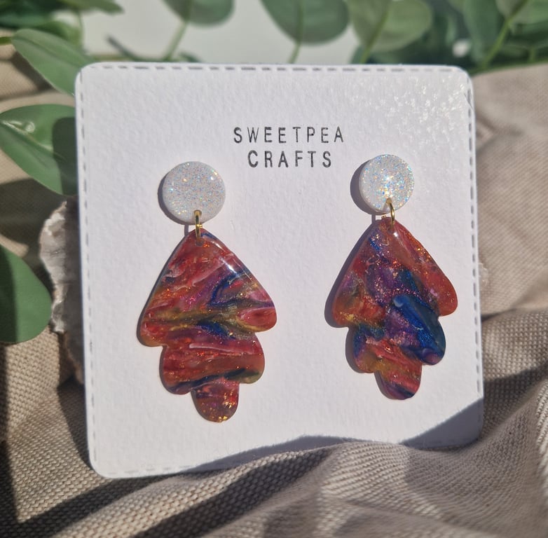 Polymer Clay Earrings: Spectrum 