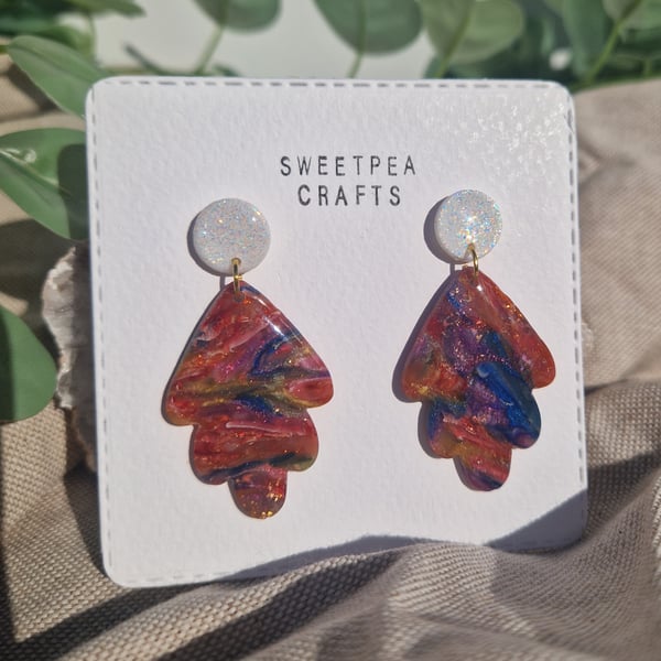 Polymer Clay Earrings: Spectrum 
