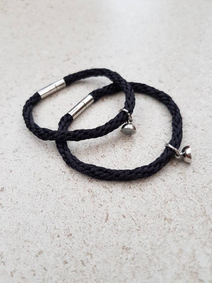 Magnetic Couples bracelets, Couple gift, Distance bracelets 