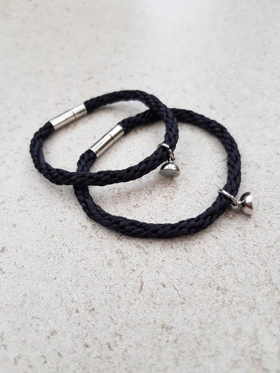 Magnetic Couples bracelets, Couple gift, Distance bracelets 
