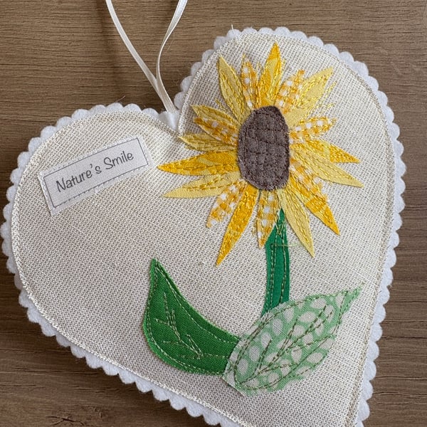 Sunflower Hanging Heart