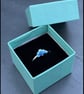 Cloud Ring, enamel cloud ring, blue cloud ring, celestial jewellery, cloud, gift - Image 2