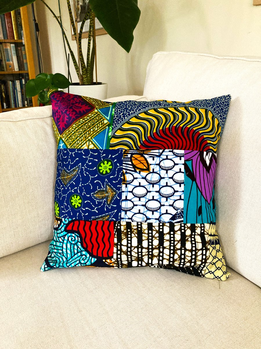 African fabric cushion cover