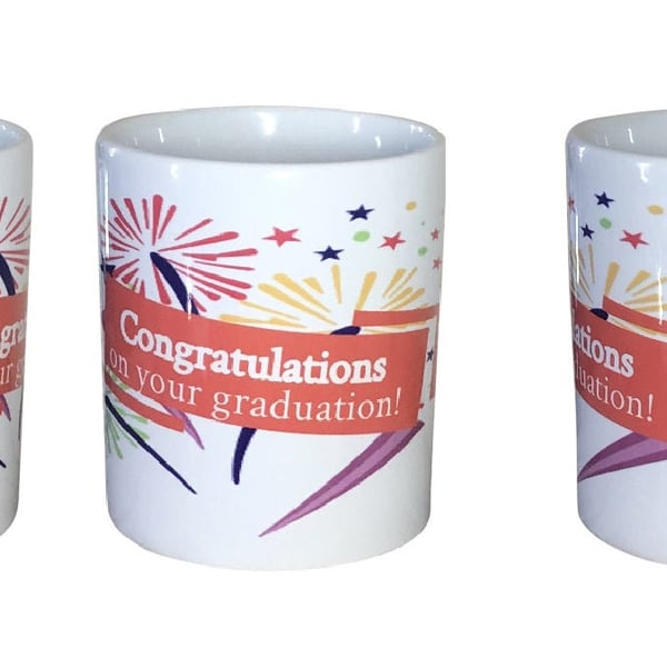 Personalised Graduation Mug. ADD NAME to both sides. Mugs for graduates
