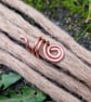 Spiral dreadlock bead, bare copper hair accessories  - Image 2