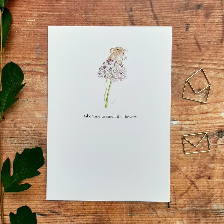 Smell the Flowers Card