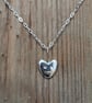 Sterling silver smiley heart pendant  - Image 1