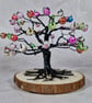 Small Wire Tree with Colourful Beads on a Wooden Base - Image 3