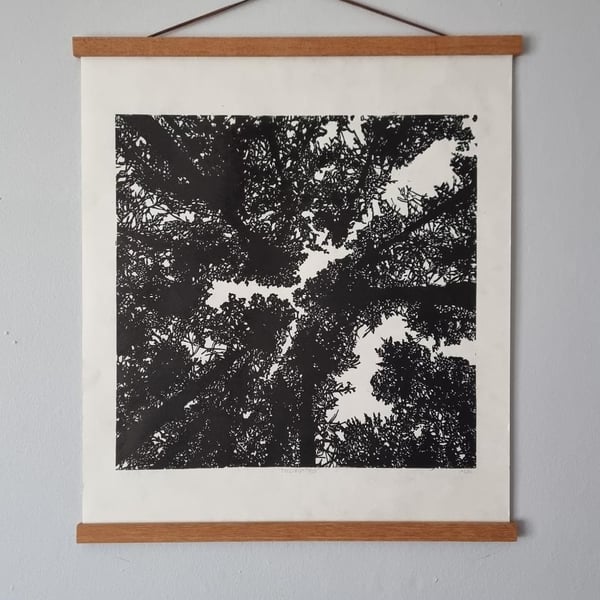 Beecraigs Forest Open Edition Linoprint Forest Collection