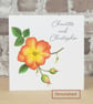 Wedding Card Rose Personalised