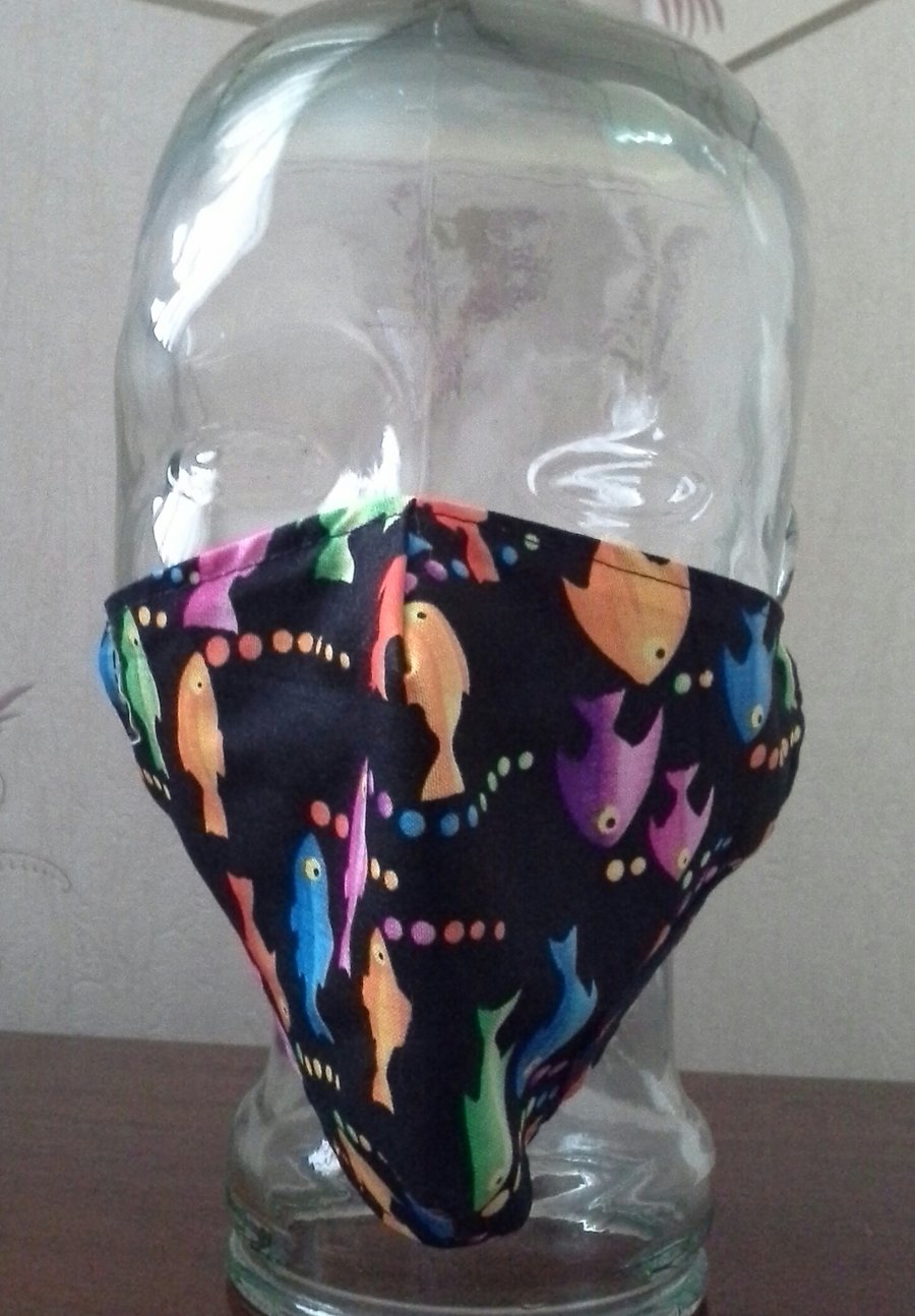 ADULT FREE SIZE  Face Covering & Ear Protector Band 100% COTTON