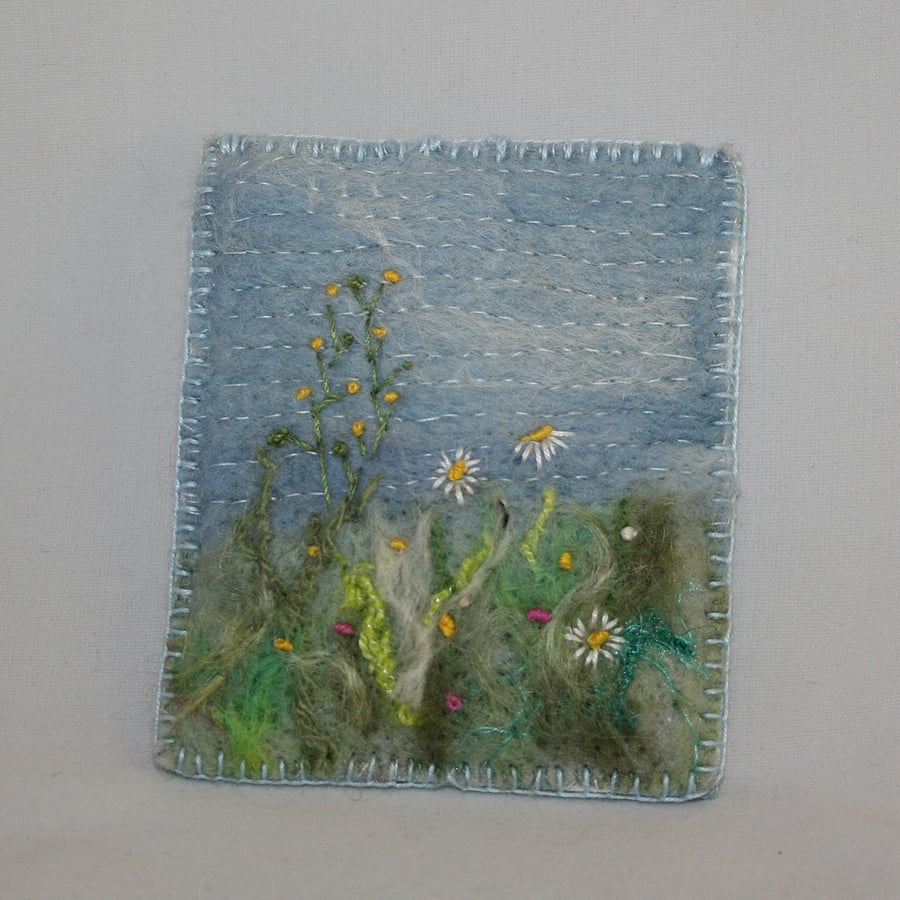 Meadow Mending Set - Embroidered and Felted Case
