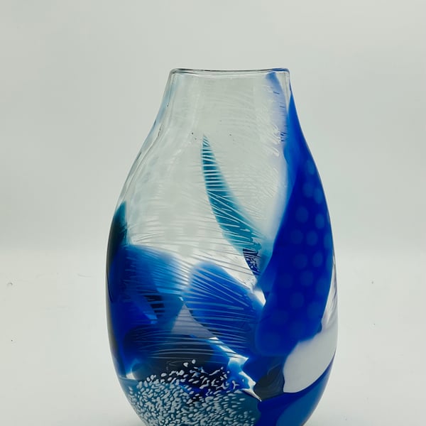 Baby Ocean Waves Brushstroke Vase