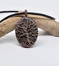 Silver Sheen Obsidian Wire Wrapped Copper Tree of Life Yggdrasil Pendant - Image 5