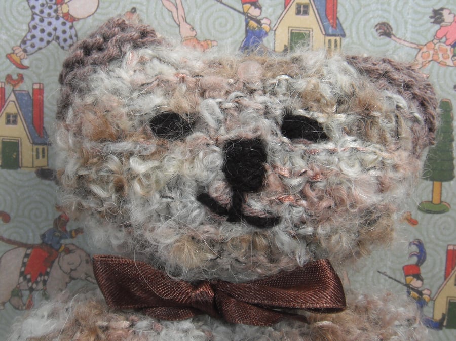Scruff Hand Knitted Teddy Bear