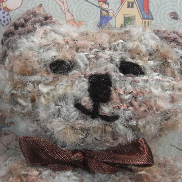 Scruff Hand Knitted Teddy Bear