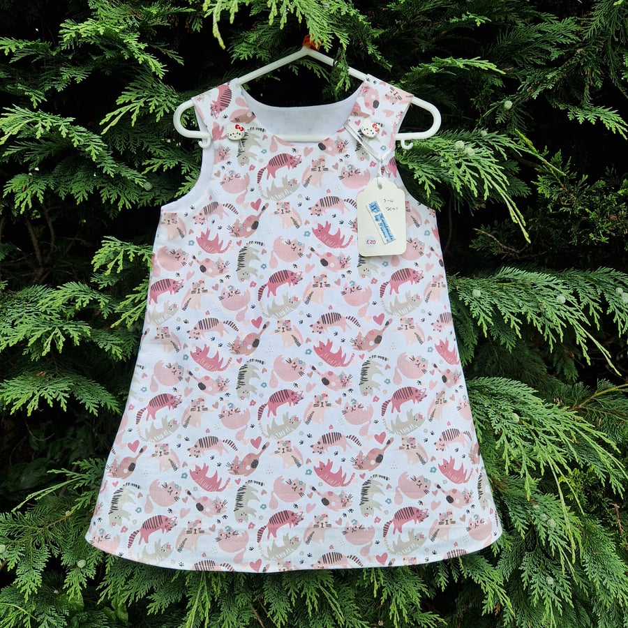 Age: 3-4yr Pink and Grey Cats