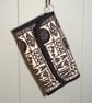 Black and Off-White Clutch Purse. Friend or Family Birthday Gift                 - Image 1