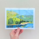 A5 Print Scottish Lochs