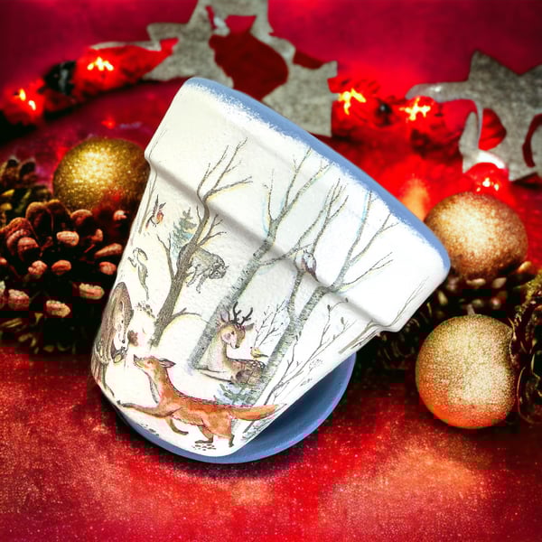 Winter Animals Pot